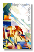 small elephant book for writing notes. Good for ideas for elephant gifts for teachers