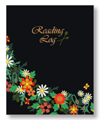 floral reading log cover