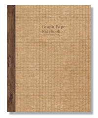 retro graph paper notebook