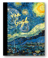 reading log cover van gogh