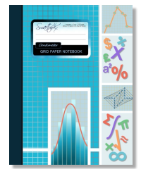 a4 one centimeter grid paper notebook with cover design for young children