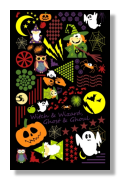 paper notebook or small journal notebook for kids halloween party. Value gift with witches wizards, ghost and ghouls.