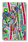paper notebook or small journal notebook for kids writing girls with colorful unicorns