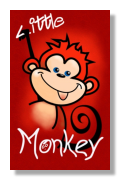paper notebook or small journal notebook for kids boys with value bright red cover and cheeky monkey