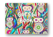 carnival owls guest book