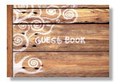rustic look guest or visitors book for rustic weddings or hospitality
