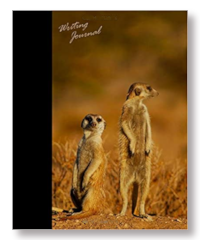 meerkat writing journal notebook that is large