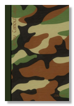 small army camouflage writing journal