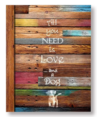 writing journal notebook for dog lovers and college students who are girls