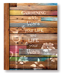 rustic small gardening notebook ideas