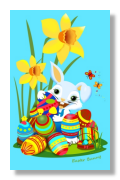easter bunny gift paper notebook