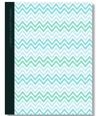 budget planner notebook chevron