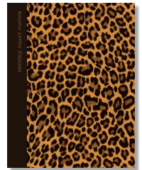 monthly budget notebook leopard print