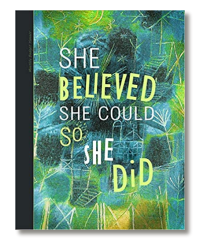 inspirational monthly budget planner book she believed she could so she did