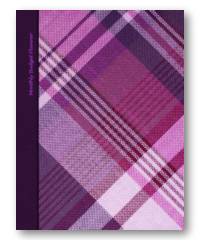 purple tartan monthly budget planner book