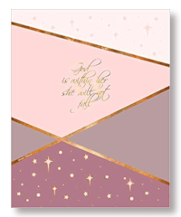 weekly hristian journal and planner God is Within Her, She will not fail