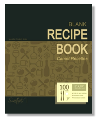 blank recipe book men