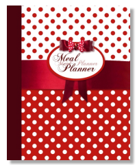 meal planner notebook polka