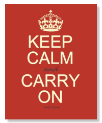 keep calm food diary canada