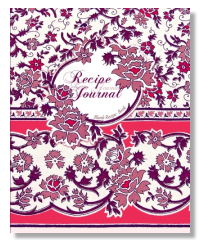 Blank Recipe Book with for chintzy traditional floral stationery lovers