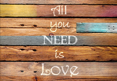  the top half of our rustic rainbow writing journal series 'All You Need Is Love'