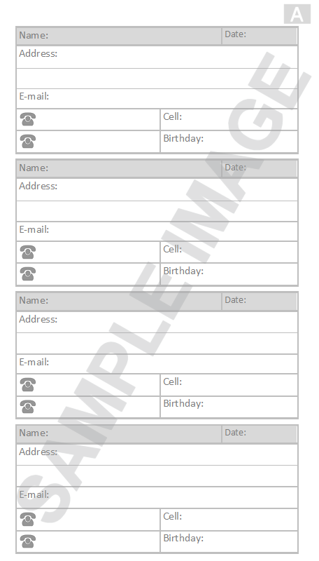 address book example