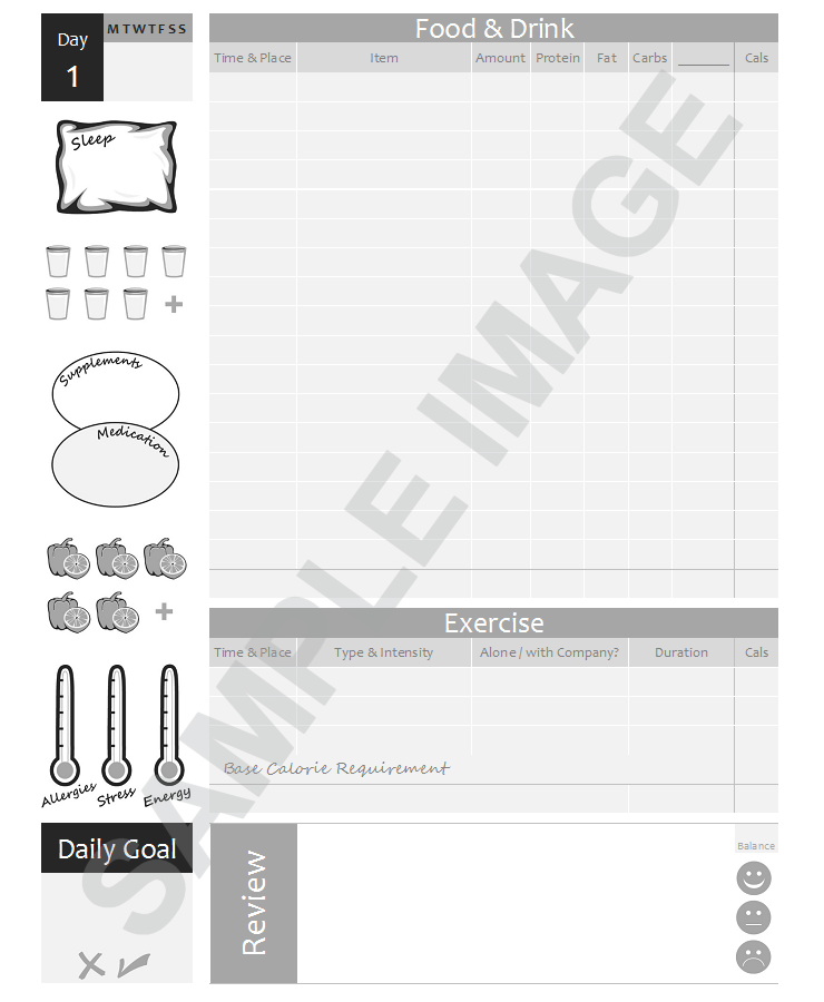 daily food diary book amazon uk main page example