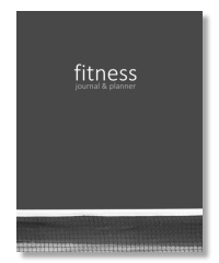 fitness journal and planner for tennis, padel or squash training exercise recording