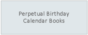 Perpetual Birthday Calendar Books