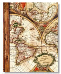 Antique Map Travel Journal