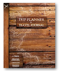 rustic trip planner notebook uk