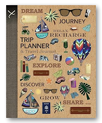 trip planner notebook uk vintage art
